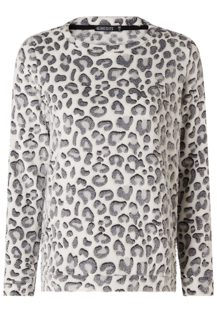 Pyjama-Top mit Leo-Muster