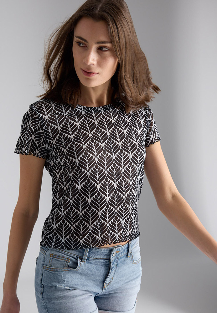 Shirt mit All-Over-Print